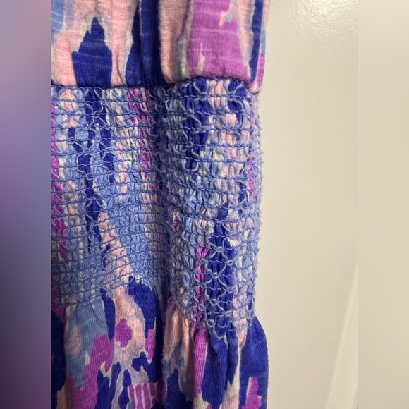 Lilly Pulitzer Tideline Amethyst One Too Many Knit Smock Waist Tank Dress Small - Picture 5 of 10